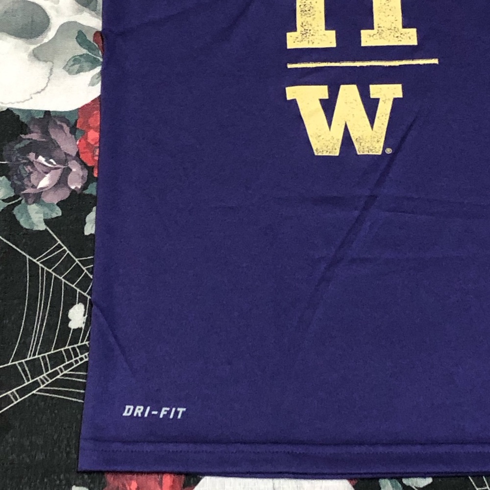 NWT 2012 NIKE DRI-FIT WASHINGTON HUSKIES JDI JUST DO IT LEGEND T-SHIRT MENS M L - Picture 2 of 8